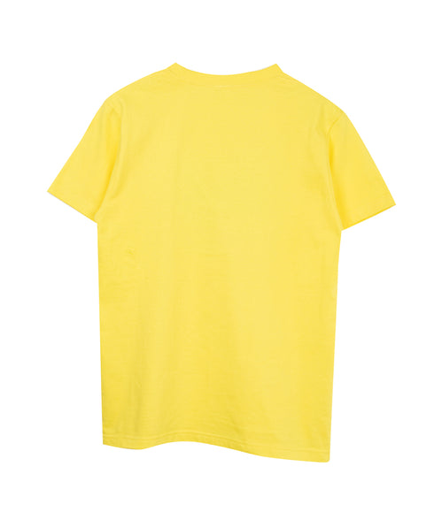 ラウンドボディ グラフィックプリントTシャツ"LESS IS MORE"