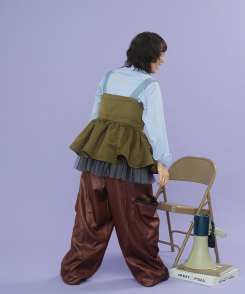 2WAYボリュームレイヤーチュニックベスト