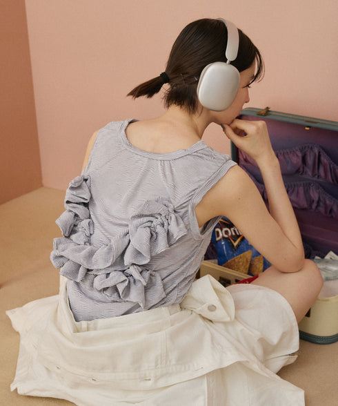 マルチウェイアレンジフリルトップス