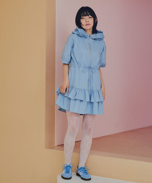 ワイルドギガフリルジップワンピース