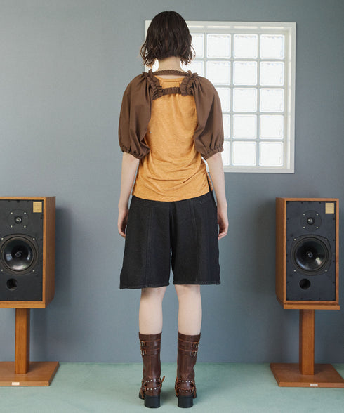 ドライタッチエアリーパフスリーブ