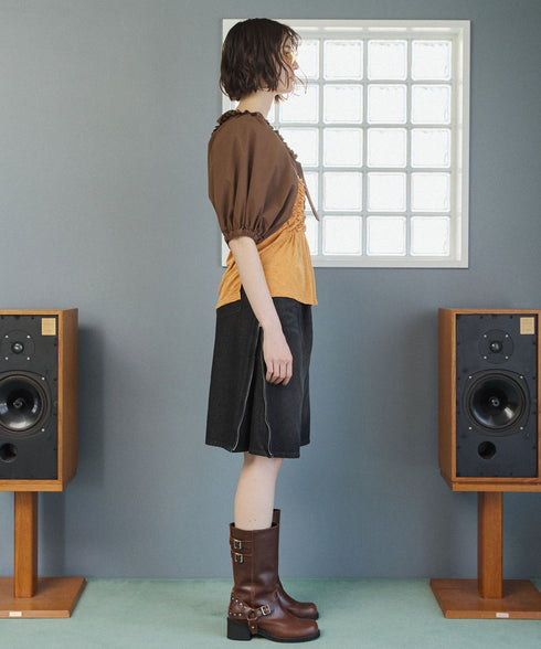 ドライタッチエアリーパフスリーブ