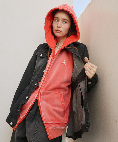 セーラーフードヴィンテージジップパーカー