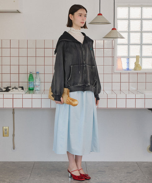 セーラーフードヴィンテージジップパーカー