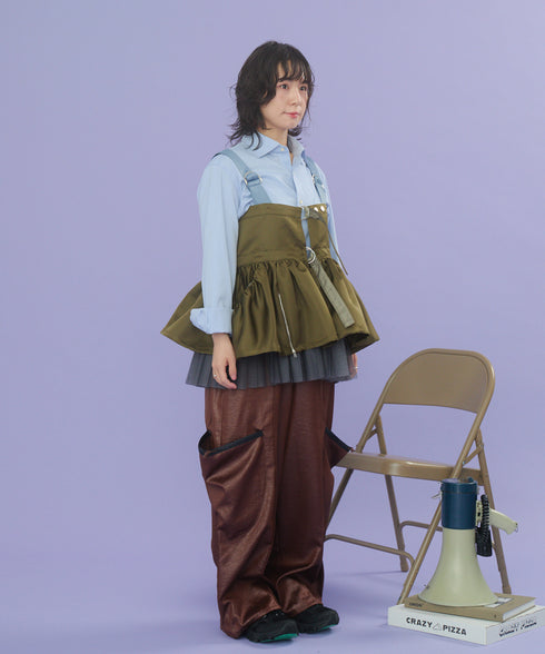 2WAYボリュームレイヤーチュニックベスト