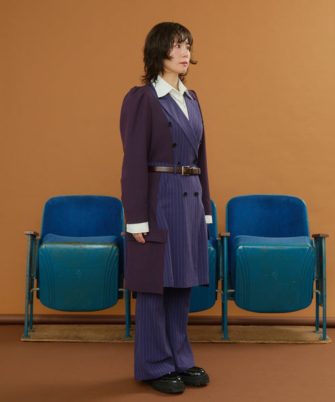 ストライプラップスカート&フレアパンツ