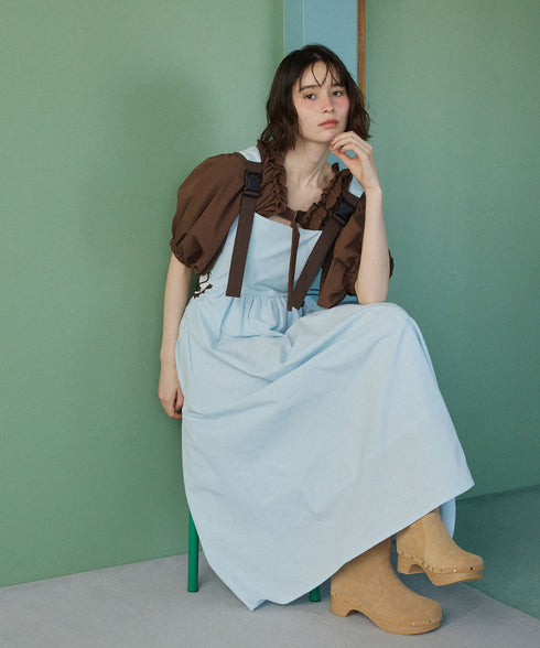 ドライタッチエアリーパフスリーブ