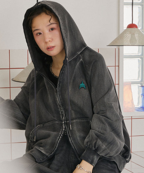 セーラーフードヴィンテージジップパーカー