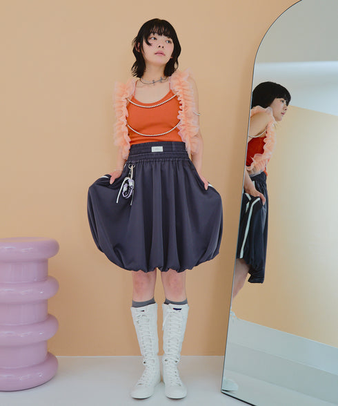 ボクシーバルーンスカート