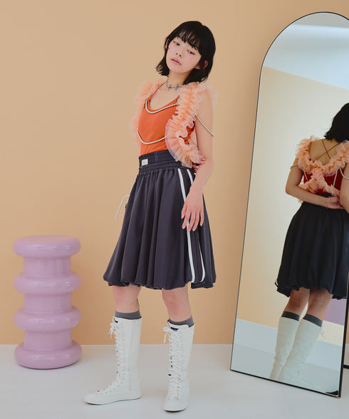 ボクシーバルーンスカート