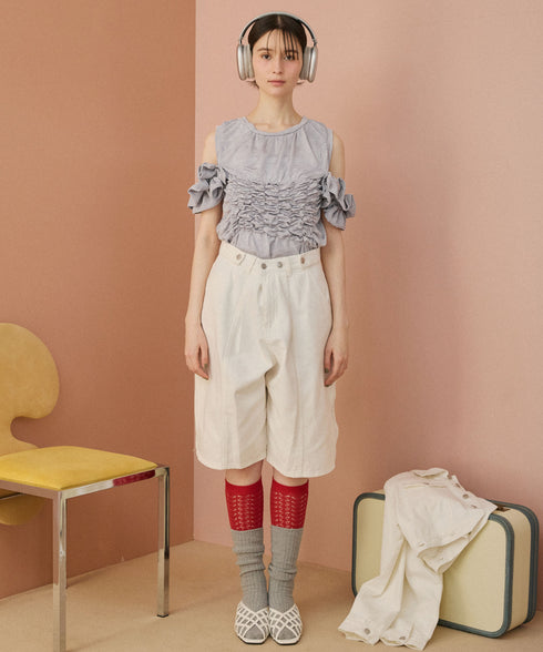 マルチウェイアレンジフリルトップス