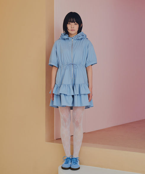 ワイルドギガフリルジップワンピース