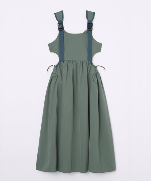 バックルショルダームードワンピース