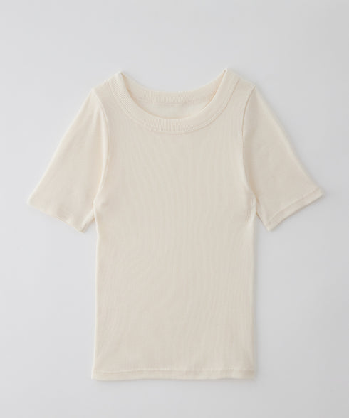 SHEER CREW NECK TEE