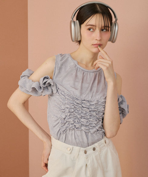 マルチウェイアレンジフリルトップス