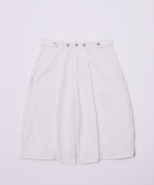 サイドジップボーイフレンドハーフデニムパンツ