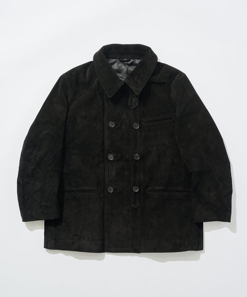 "Corbusier" double breasted suede jacket ideas from Yu-min&Kiuty