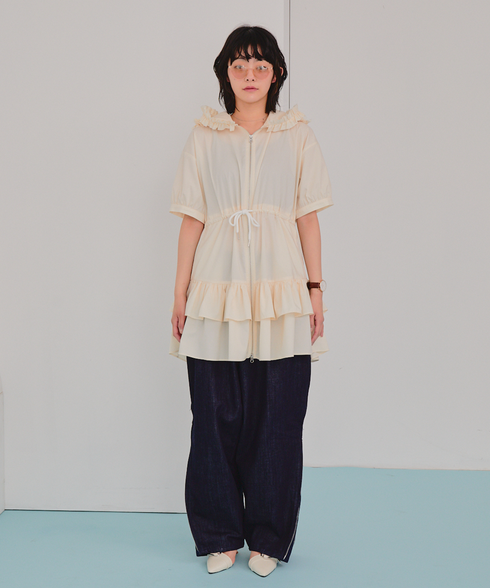 ワイルドギガフリルジップワンピース