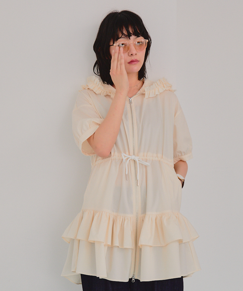 ワイルドギガフリルジップワンピース