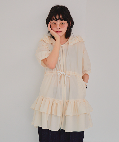 ワイルドギガフリルジップワンピース