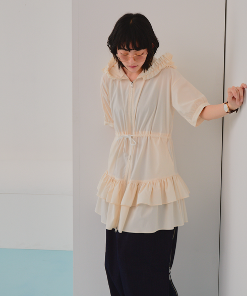 ワイルドギガフリルジップワンピース