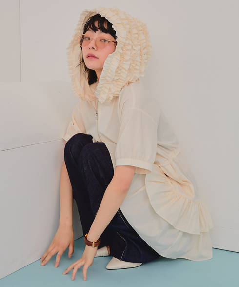 ワイルドギガフリルジップワンピース