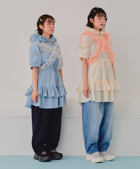 ワイルドギガフリルジップワンピース