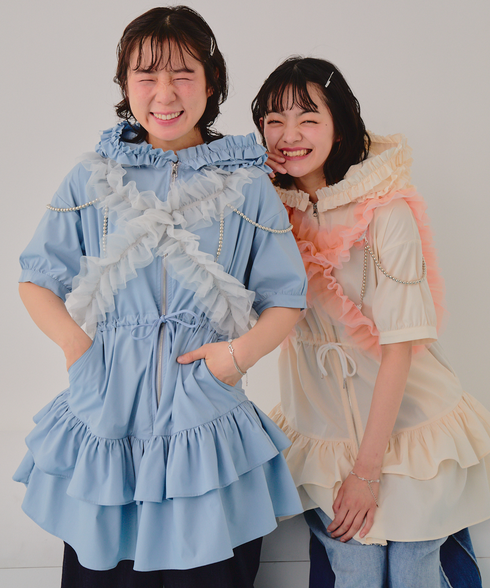 ワイルドギガフリルジップワンピース