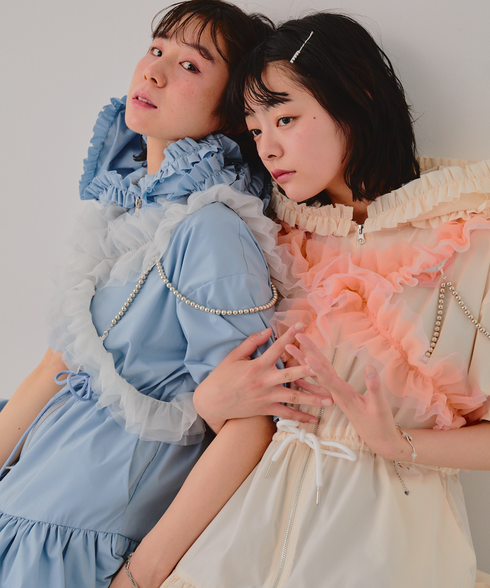 ワイルドギガフリルジップワンピース