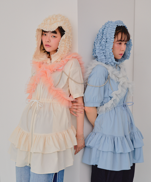 ワイルドギガフリルジップワンピース