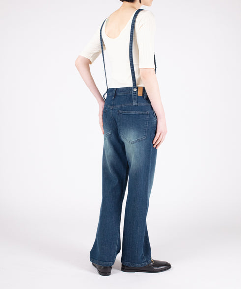 コンフォータブルデニム スリムオーバーオール