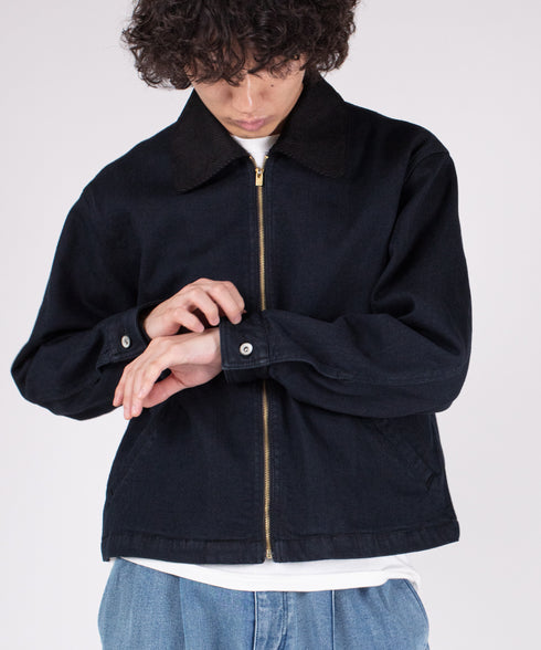 コンフォータブルデニム ジップブルゾン (メンズ)