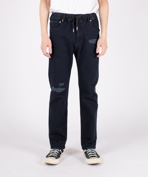 コンフォータブルデニム リペアスリムパンツ(メンズ)