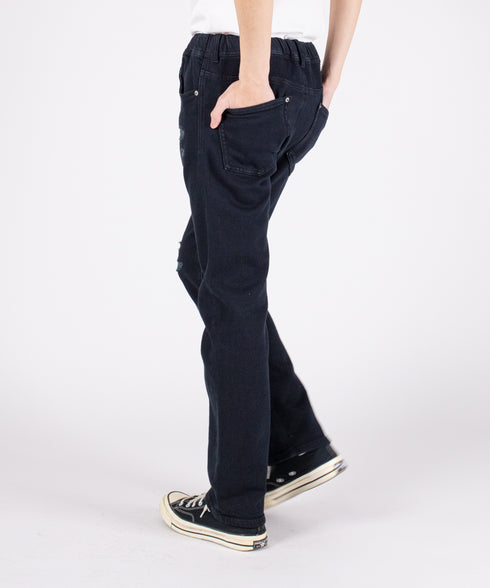 コンフォータブルデニム リペアスリムパンツ(メンズ)