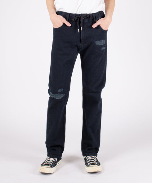 コンフォータブルデニム リペアスリムパンツ(メンズ)