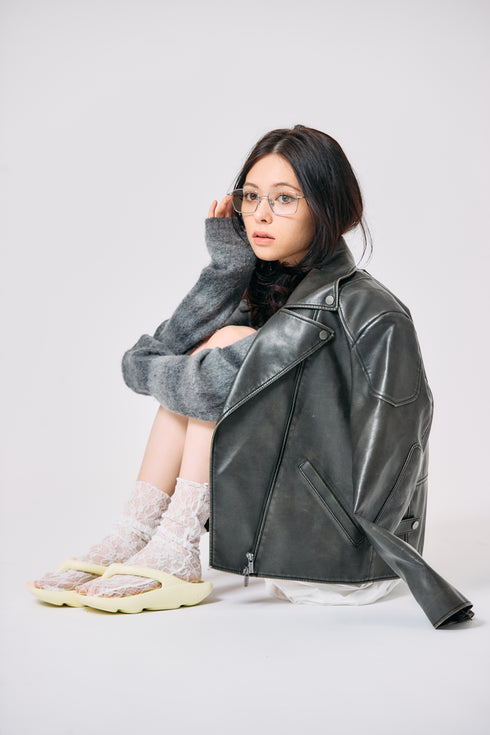 SQUARE Z FLIP FLOP(ペールイエロー)