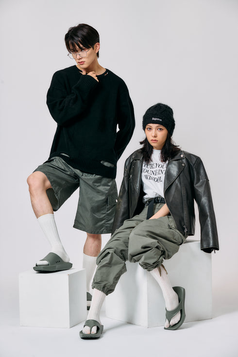 SQUARE X FLIP FLOP(カーキ)