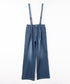 コンフォータブルデニム サスペンダー付きフレアパンツ