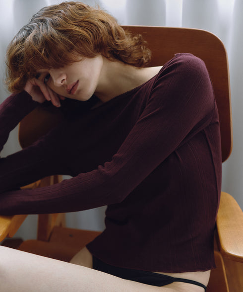 POINTELLE BATEAU PULLOVER