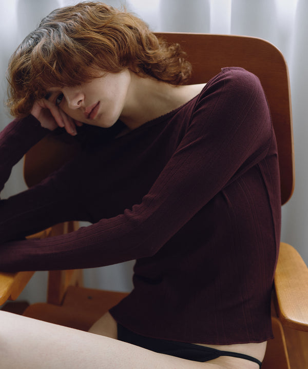 POINTELLE BATEAU PULLOVER