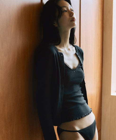 POINTELLE CARDIGAN