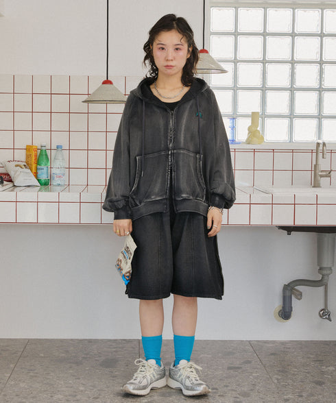 セーラーフードヴィンテージジップパーカー