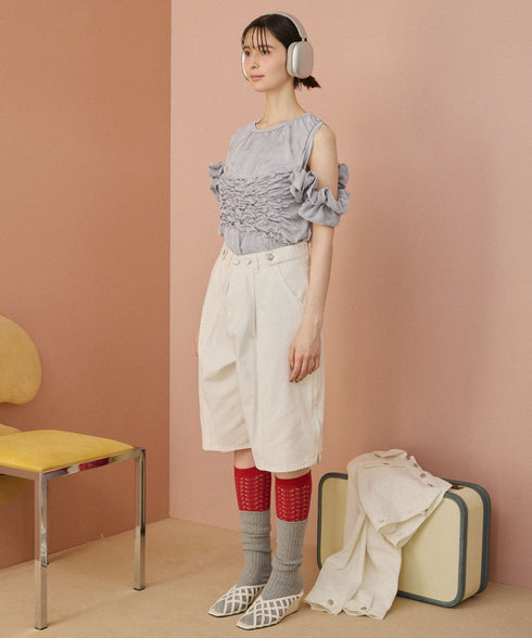 マルチウェイアレンジフリルトップス