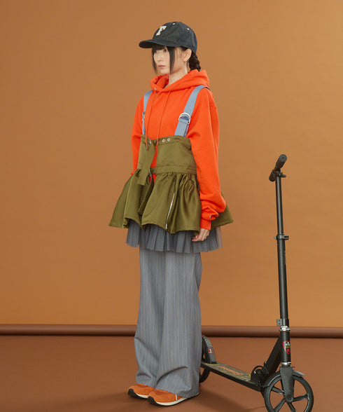 ストライプラップスカート&フレアパンツ