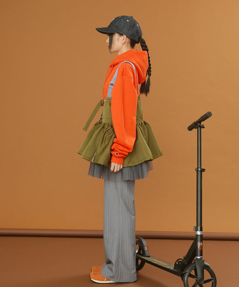 ストライプラップスカート&フレアパンツ