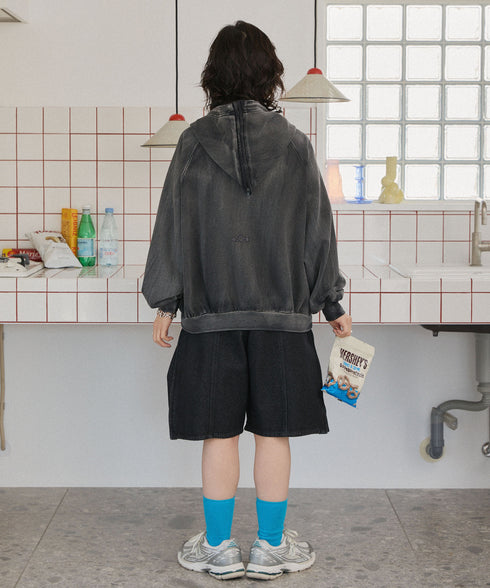 セーラーフードヴィンテージジップパーカー