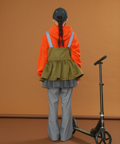 ストライプラップスカート&フレアパンツ