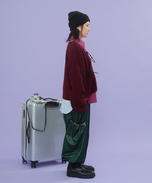 レザーライクアウトポケットカーゴパンツ