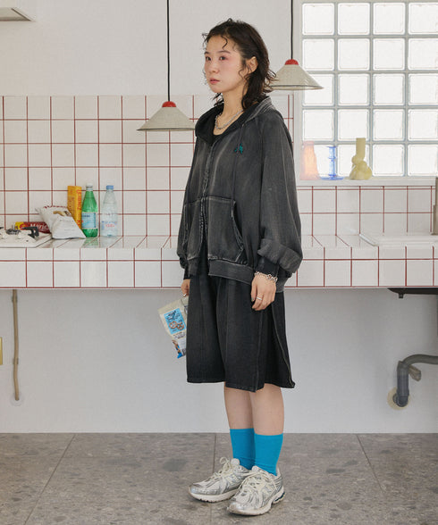 セーラーフードヴィンテージジップパーカー