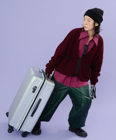 リラックスドローコードジップカーディガン